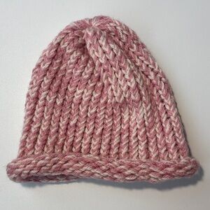 Cozy Pink Knit Beanie